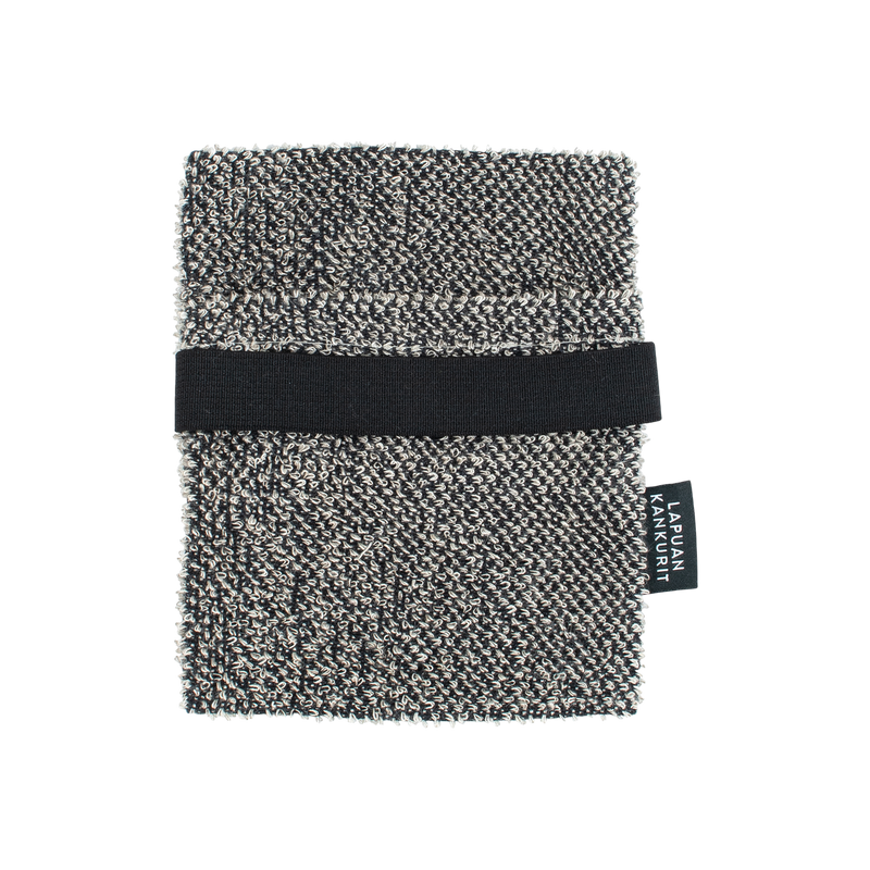 Lapuan Kankurit Kivi Soap Scrub Mitt, blacklinen