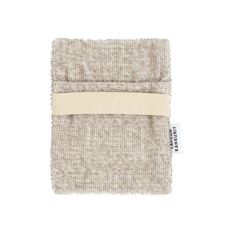 Lapuan Kankurit Kivi Soap Scrub Mitt, whitelinen
