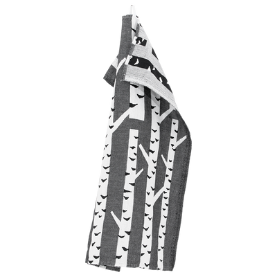 Lapuan Kankurit Koivu Kitchen Towel, white/black