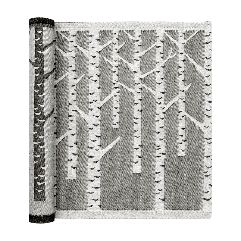 Lapuan Kankurit Koivu Sauna Bench Cover, white/black