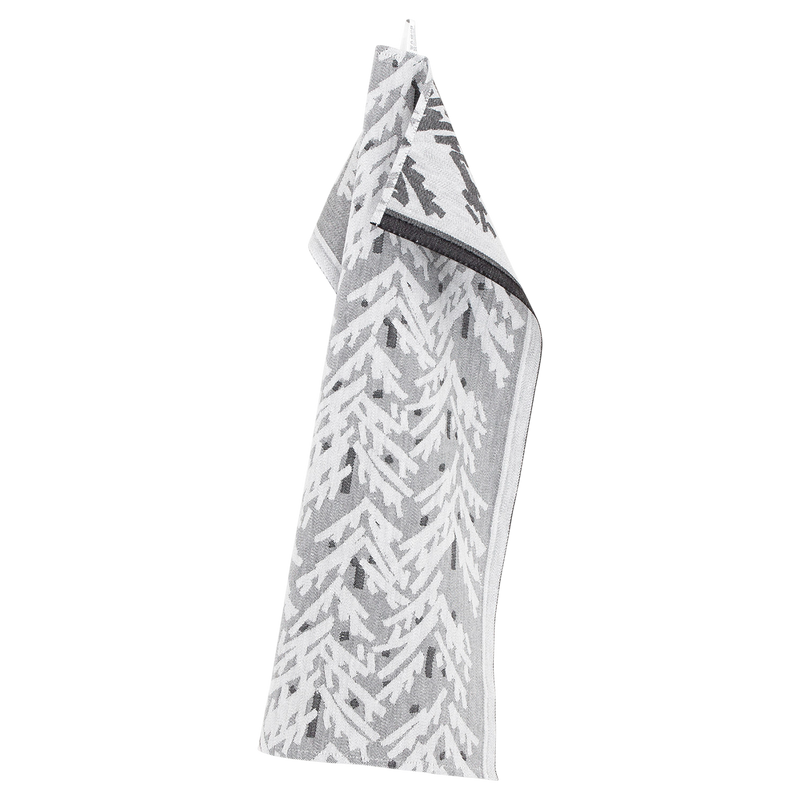 Lapuan Kankurit Kuusi Kitchen Towel, white/black