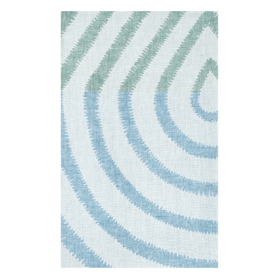 Lapuan Kankurit Metsälampi Linen Cloth, white/green/blue