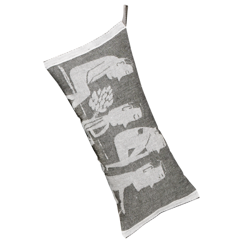 Lapuan Kankurit Miesten Sauna Pillow, white/black