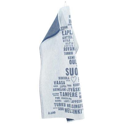 Lapuan Kankurit My Finland Kitchen Towel, white/blueberry