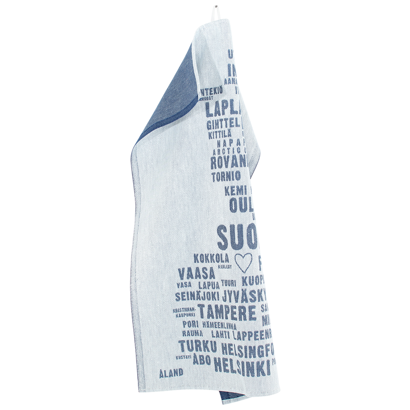 Lapuan Kankurit My Finland Kitchen Towel, white/blueberry