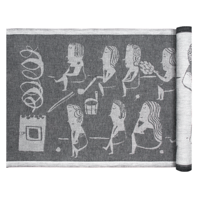 Lapuan Kankurit Naisten Sauna Bench Cover, white/black