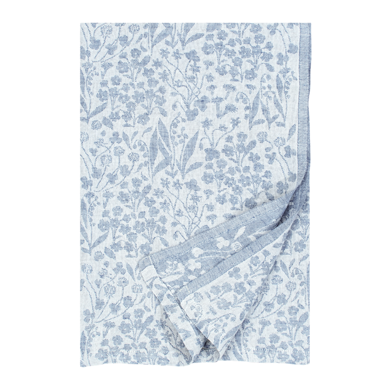 Lapuan Kankurit Niitty Linen Cloth, white/blue