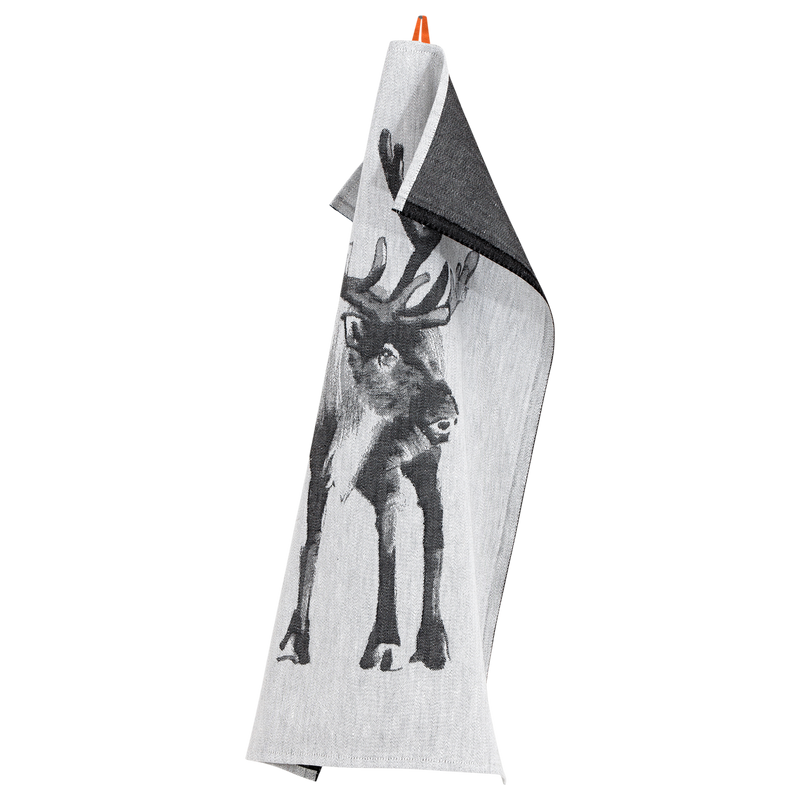 Lapuan Kankurit Poro Kitchen Towel, white/black