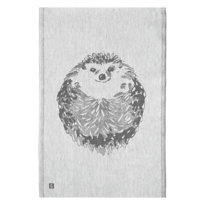 Lapuan Kankurit hedgehog Kitchen Towel, white/black