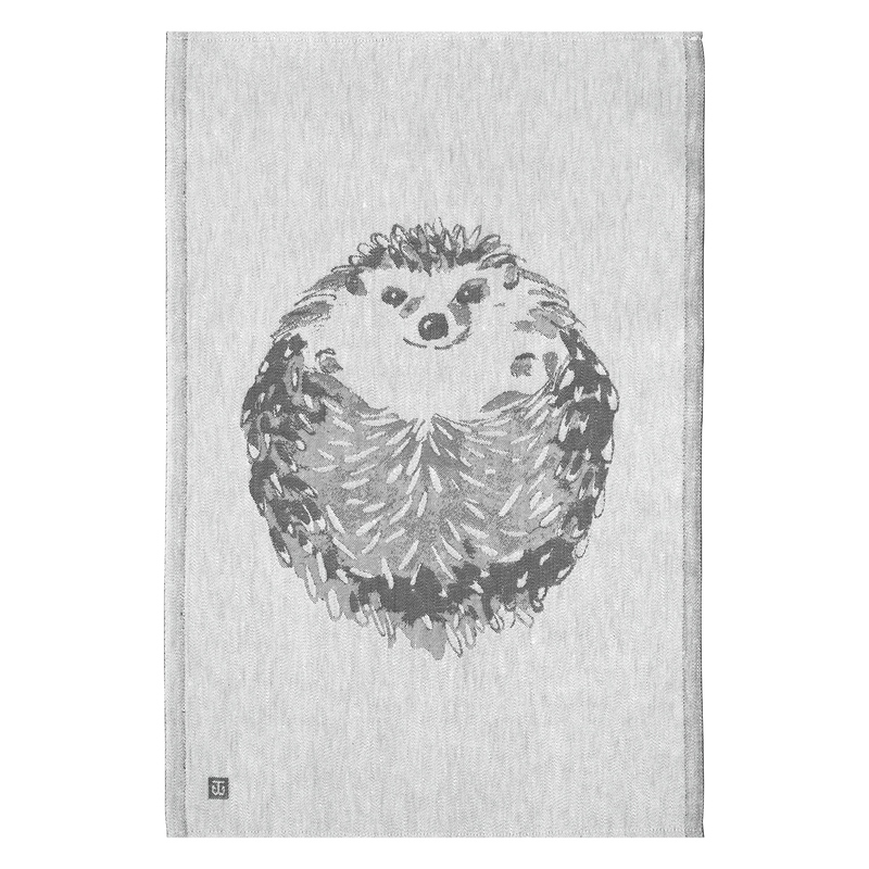 Lapuan Kankurit hedgehog Kitchen Towel, white/black