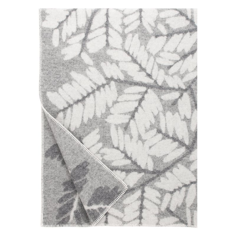 Lapuan Kankurit Verso Wool Blanket, grey/white