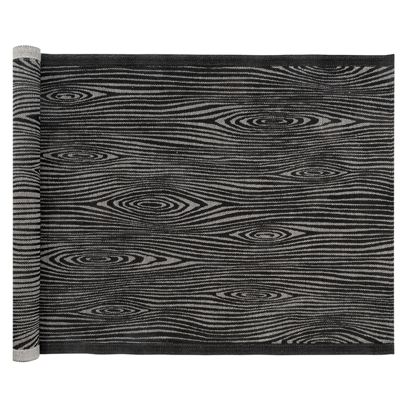 Lapuan Kankurit Viilu Sauna Bench Cover, black/linen