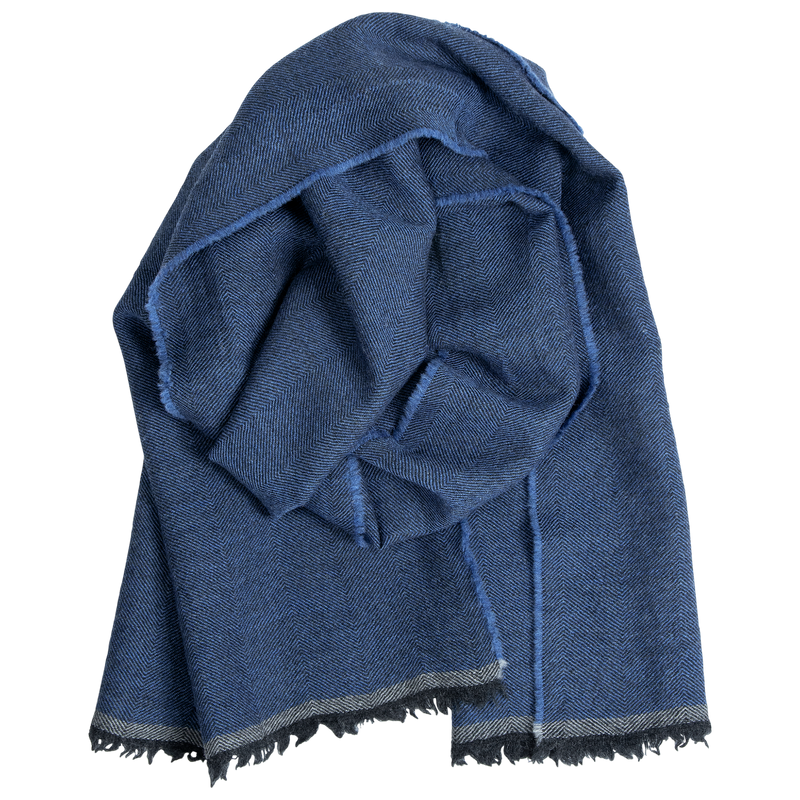 Lapuan Kankurit Viiru Wool Scarf, black/blue
