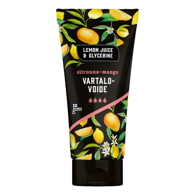 tube of Lemon Juice & Glycerine Lemon-Mango Body Cream