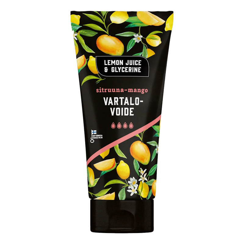 tube of Lemon Juice & Glycerine Lemon-Mango Body Cream