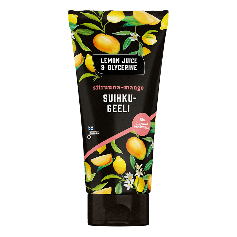 200ml of Lemon Juice & Glycerine Lemon-Mango Shower Gel