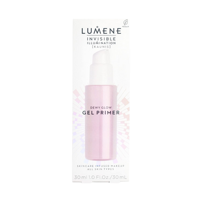 Lumene Invisible Illumination Dewy Glow Gel Primer recycable packaging