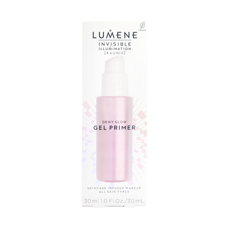 Lumene Invisible Illumination Dewy Glow Gel Primer recycable packaging