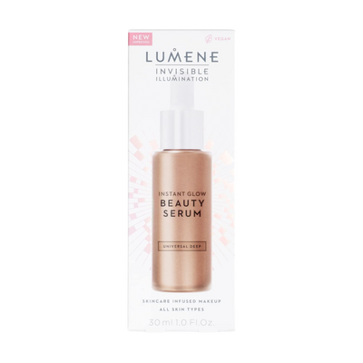 Lumene Invisible Illumination Instant Glow Beauty Serum - Deep recycable packaging
