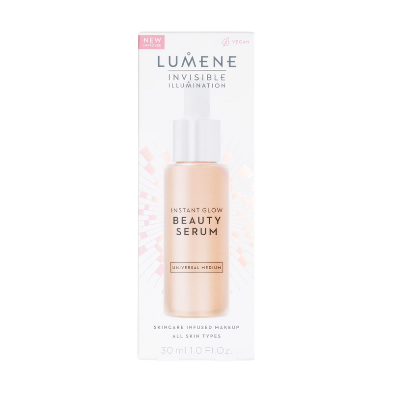 Lumene Invisible Illumination Instant Glow Beauty Serum recyclable packaging