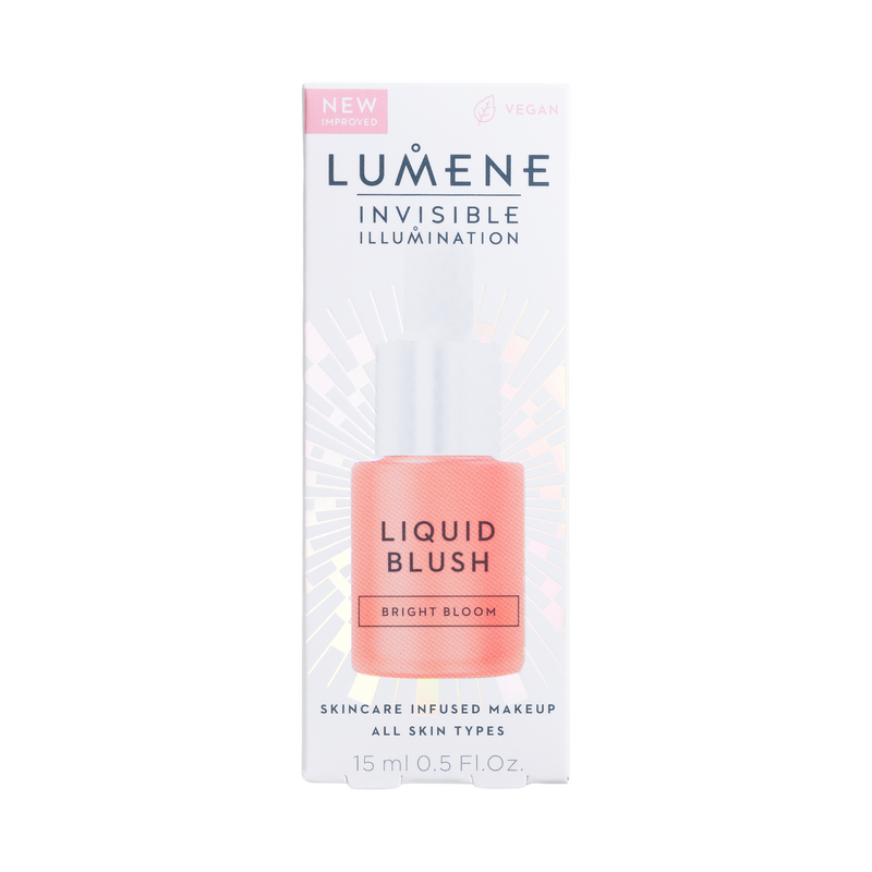 Lumene Invisible Illumination Liquid Blush - Bright Bloom recycable packaging