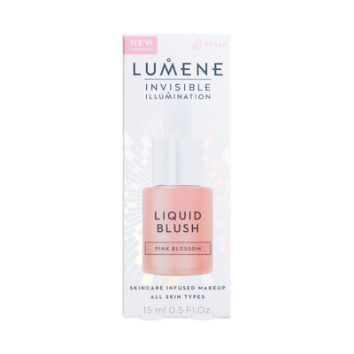 Lumene Invisible Illumination Liquid Blush - Pink blossom recycable packaging