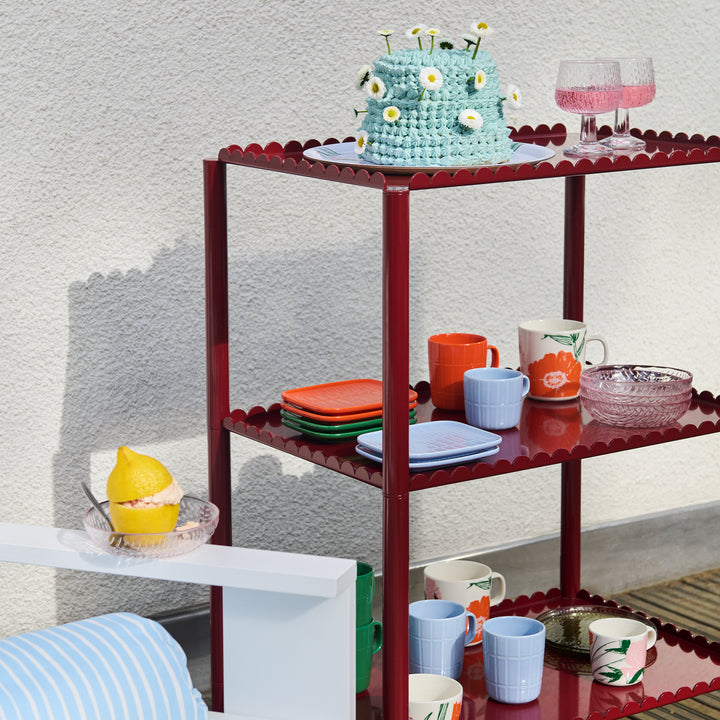 Marimekko Puutarhakutsut Dessert Bowl, white/green/orange – Touch Marimekko Puutarhakutsut Dessert Bowl, white/green/orange – Touch