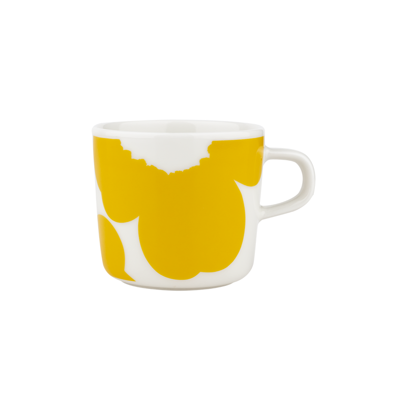 Marimekko 60th Anniversary Iso Unikko Coffee Cup white yellow