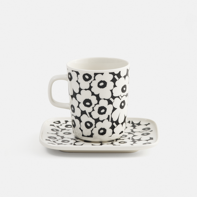 Marimekko 60th Anniversary Pikkuinen Unikko mug and plate set