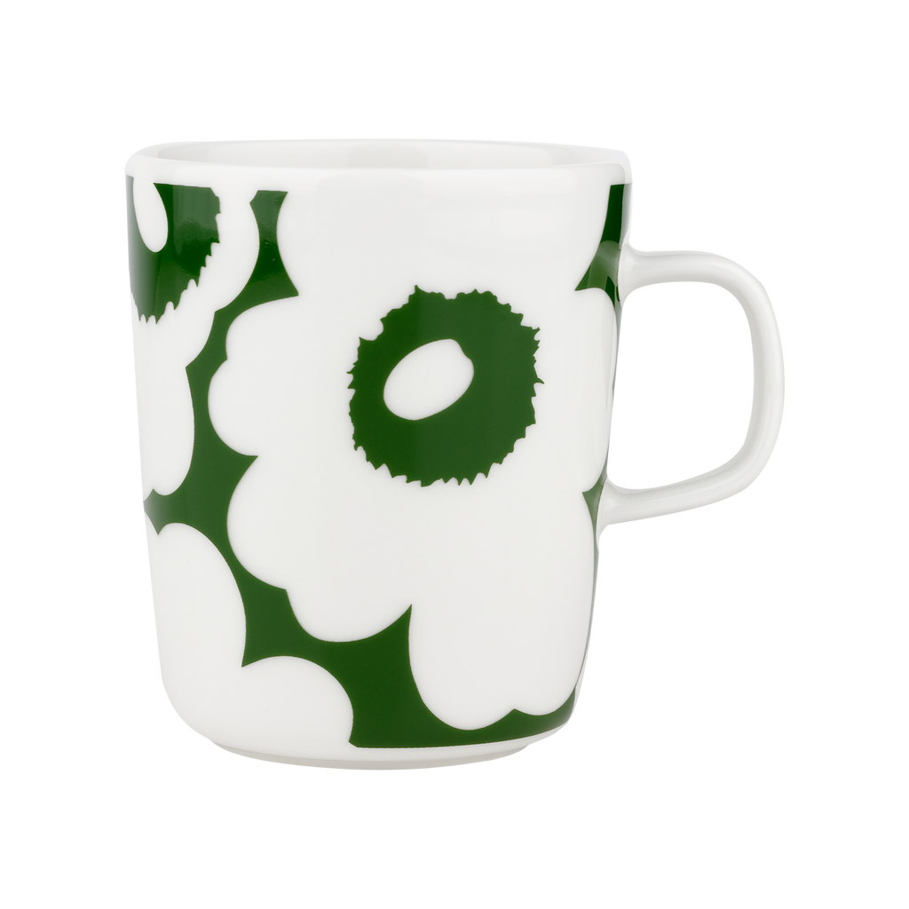 Marimekko 60th Anniversary Unikko Mug, white/green – Touch of Finland