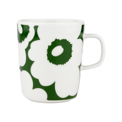 Marimekko 60th Anniversary Unikko Mug, white/green