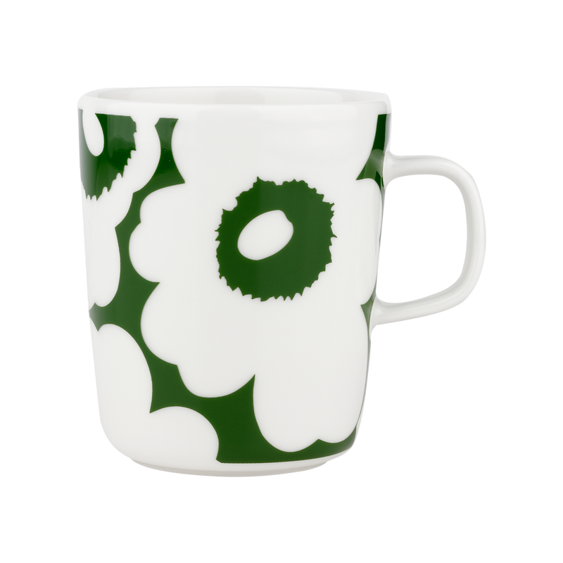 Marimekko 60th Anniversary Unikko Mug, white/green
