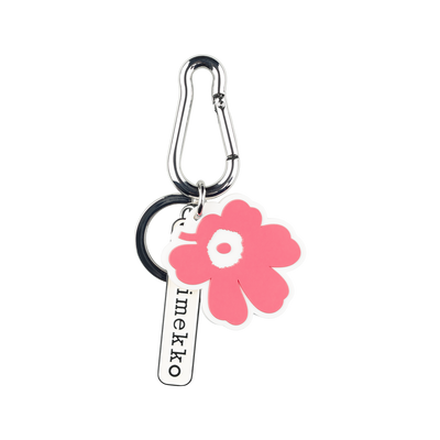Marimekko Aallokas Unikko Keychain, pink