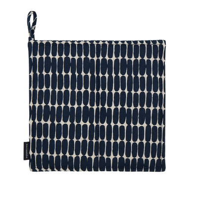 Marimekko Alku Pot Holder dark blue linen