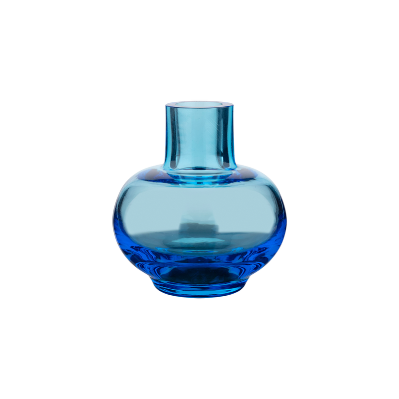Marimekko Cerulean Glass Mini Vase