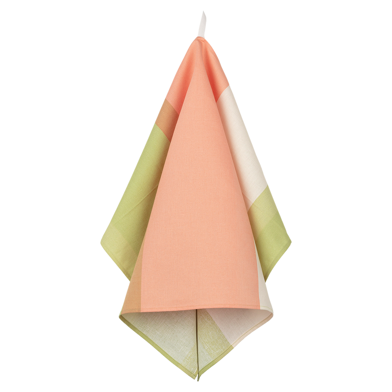 Marimekko Hennika Kitchen Towel, pear/off-white/powder