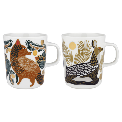 Marimekko Ketunmarja & Peura Mugs Set of 2