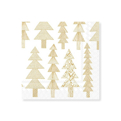 Marimekko Kuusikossa White/Gold Cocktail Napkins (20 pack)