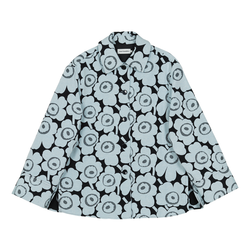 Marimekko Ladonta Unikko Shirt, black/lt.blue