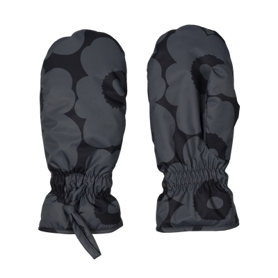 Marimekko Magneetti Unikko Mittens, dk.grey/black