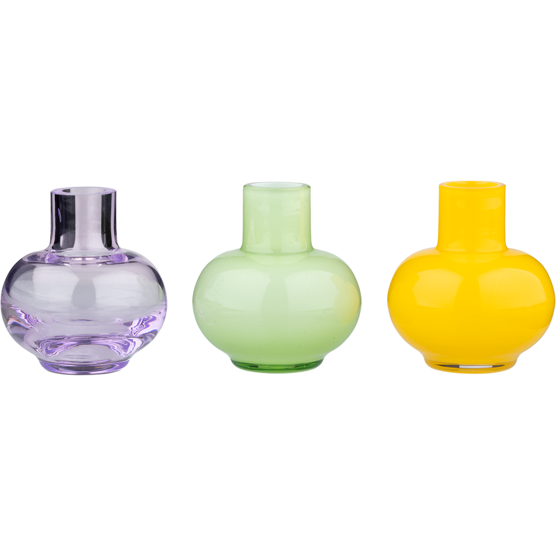 Marimekko Mini Glass Vase (Set of 3)