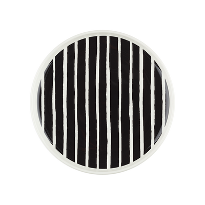 Marimekko Piccolo Salad Plate, white/black