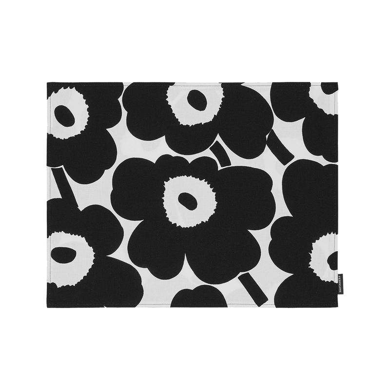 Marimekko Pieni Unikko Placemat, white/black