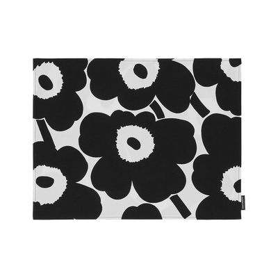 Marimekko Pieni Unikko Placemat, white/black