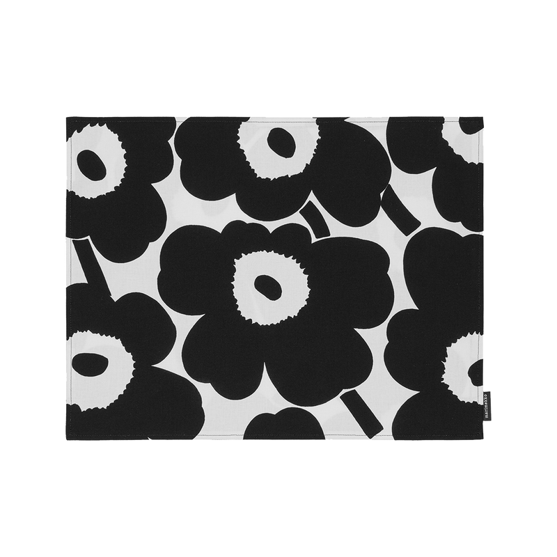 Marimekko Pieni Unikko Placemat, white/black