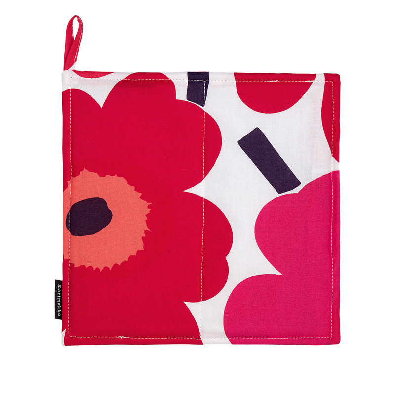 Marimekko Pieni Unikko Pot Holder, white/red