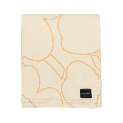 Marimekko Piirto Unikko Twin Duvet Cover, off-white/peach
