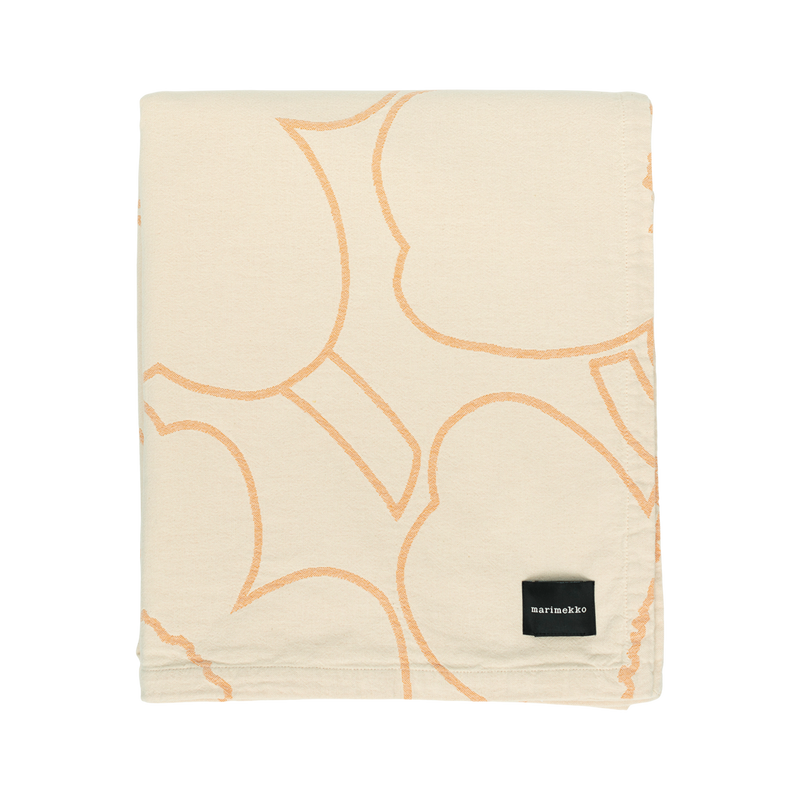 Marimekko Piirto Unikko Twin Duvet Cover, off-white/peach