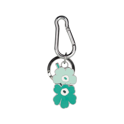 Marimekko Puhallus Unikko Keychain, turquoise/green