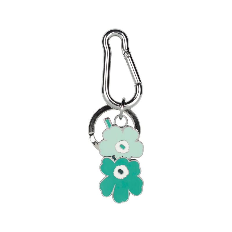 Marimekko Puhallus Unikko Keychain, turquoise/green